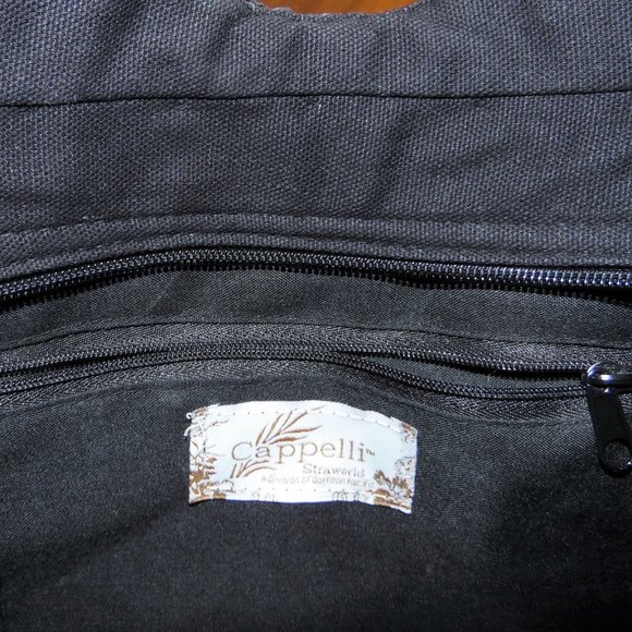 Cappelli Black Straw Hand Bag - Picture 4 of 9